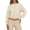 White, variant on Arlun Womens Cropped Cardigan Sweaters Crew Neck Long Sleeve Button up Sweaters Top Elegant Solid Color Lightweight Knit Open Front Cardigan for Daily Wear