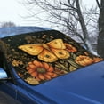 thumbnail image 3 of Xoenoiee Butterfly Flower Print Car Rear Windshield Cover, Auto Rear Windscreen Snow Ice Cover, All-Weather Ice Frost Snow Protector, Automotive Winter Accessories for Most Vehicles, 3 of 7