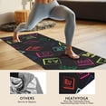 thumbnail image 4 of Math Equations Lab Diagrams Green Pattern Hot Yoga Mat Towel Non Slip for Hot Yoga - Quick-Drying Yoga Mat Cover with 4 Corner Pockets with Travel Bag - Hot Yoga Towel Non Slip 70"x26", 4 of 6