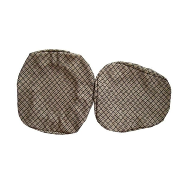 Funda giratoria para silla de escritorio para niños conjunto de 2 piezas de sillas cubiertas para niños escritorio de la computadora sillas giratorias rejilla de café Rejilla de Magideal Funda giratoria para silla de escritorio para niños