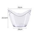 thumbnail image 2 of 8L Acrylic Ice Bucket Tub Oval Storage Bucket Champagne Bottles For Drinks And Parties, 2 of 6
