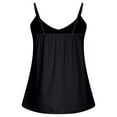 thumbnail image 4 of Womens Tee Sparkling Carnival Camisole Commute Sleeveless Sequin Womens Tee,Black,2XL, 4 of 6