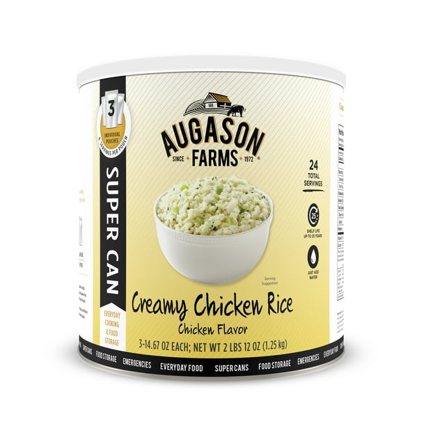 Augason Farms Creamy Chicken Rice Chicken Flavor 2 lbs 12 oz No. 10
