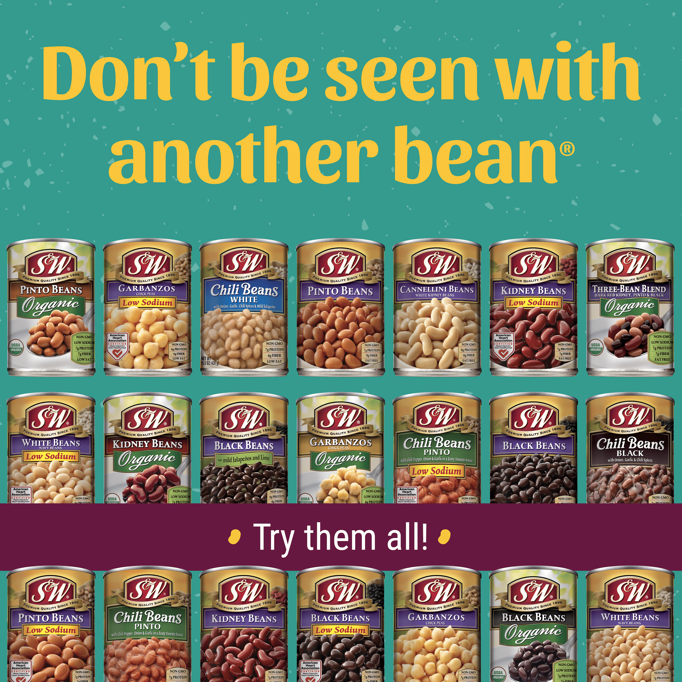 S&W Pinto Chili Beans 15.5 oz. Can