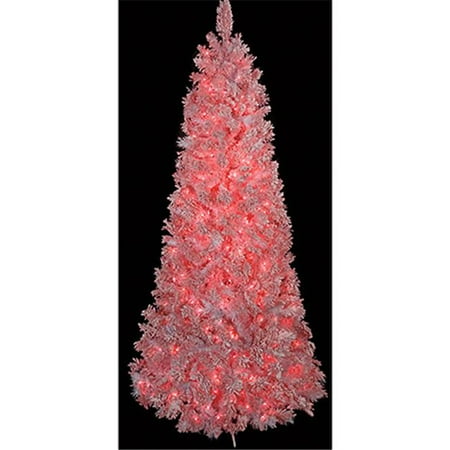 Embroidered Autograph - Autograph Foliages C-870PK-S 7.5 ft. Heavy Pink Flocked
