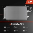 thumbnail image 5 of A-Premium Air Conditioning A/C Condenser Compatible with Nissan Altima 2021 2022 2023, 2.0L 2.5L, Replace# 921009HE1A, 5 of 6
