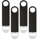 thumbnail image 1 of 4 pcs bottle opener stainless steel straight plate portable wine opener (black), 1 of 4