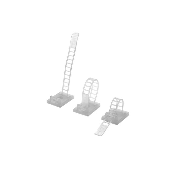 Secure Cable Ties 17mm Natural Adjustable Cable Strap - 100 Pack