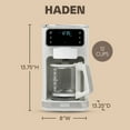 thumbnail image 4 of Haden Dual Brew 10 Cup Hot & Ice Programmable Digital Coffee Maker, Ivory/Chrome, 4 of 9