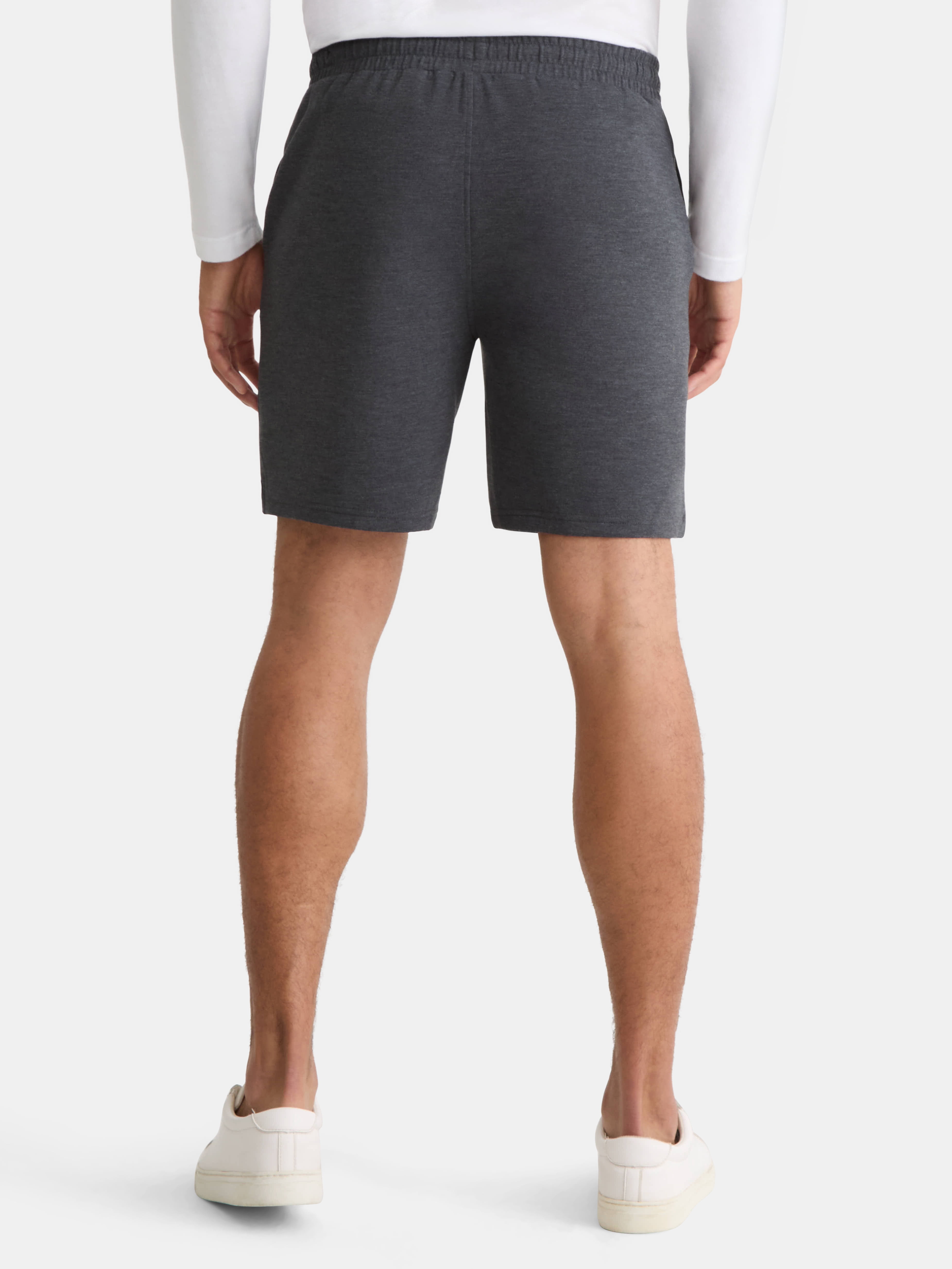 Athletic Works Men's and Big Men's Fusion Double Knit Shorts 8" Inseam, Sizes S-5XL