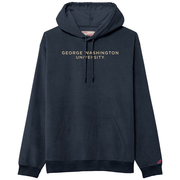 Men's League Collegiate Wear Navy George Washington University Stretch Cord Pullover Hoodie