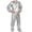 Silver, variant on VBTAPA Sauna Sweat Suit for Men Exercise Weight Loss Gym Fitness Workout 2 Piece Sets Silver XXXL