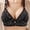 Z01 Black, variant on Women's Polka Dot Wireless Bra Adjustable Strap Comfort Push-Up Bralette with Center Decoration,40