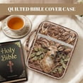 thumbnail image 7 of FOR U DESIGNS Deer Sunflower Brown Pattern Bible Cover for Women Men Large Capacity Bible Holder Case Reusable Tote Bag Carrying Organizer Bag for Pilgrimages/Daily Use, 7 of 7