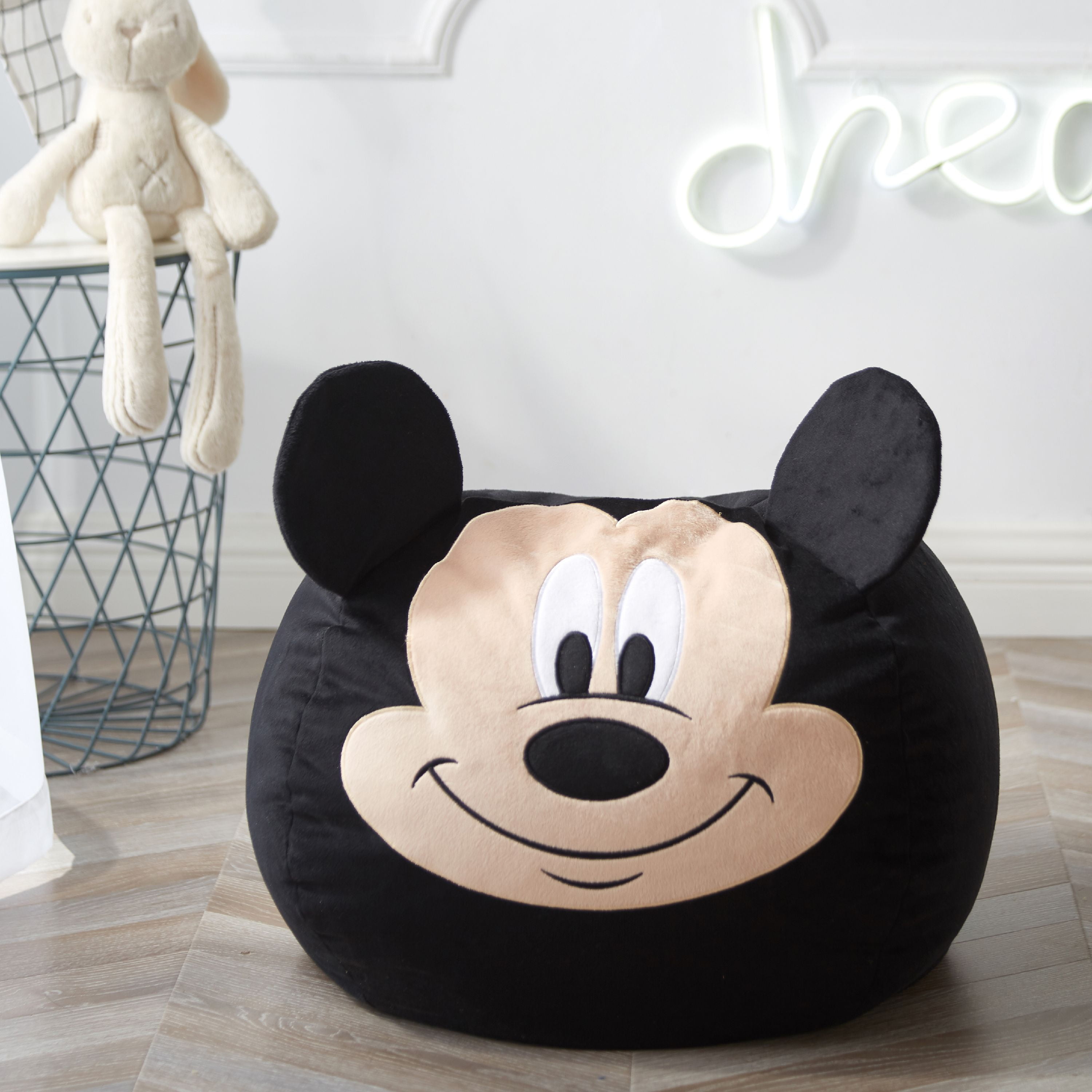 Disney Mickey Mouse Figural Bean Bag Chair Walmartcom Walmartcom