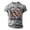 Grey, variant on 250 Anniversary USA Polo Shirt, 250 Anniversary USA 1776-2026 Tops Patriotic Golf Shirts for Men Grey Size XXL