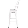 thumbnail image 5 of Tolix Bar Stool White - Hi Gloss - With Back, 5 of 8