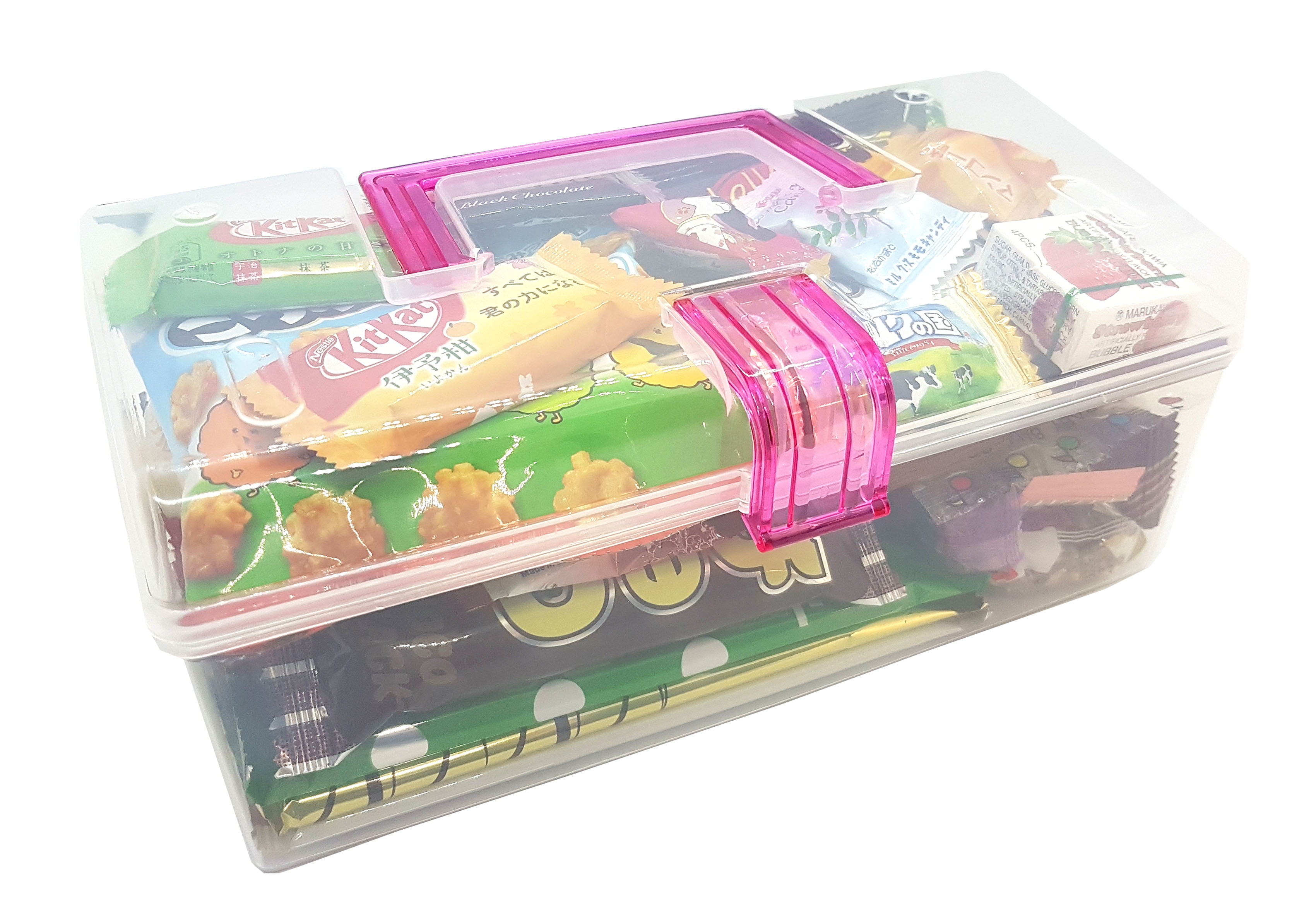 Japanese Snacks Dagashi Assorted Gift Box in Reusable Tote Box 40 Pieces
