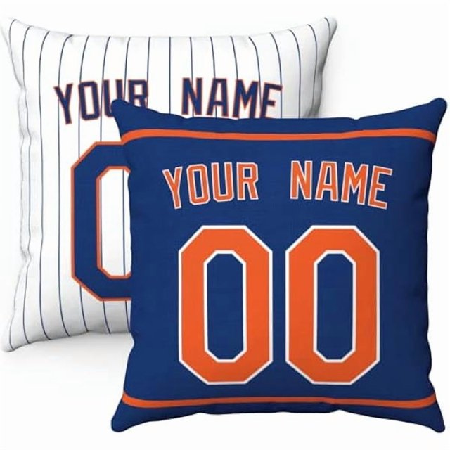 wonima44 Throw Pillow 2 Packs Personalized Custom Any Name and Number for Men Women Boy Gift