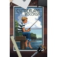 thumbnail image 3 of Cumberland, Wisconsin, Boy Fishing (12x18 Wall Art Poster, Room Decor), 3 of 3