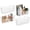 4 Pack White, variant on Extra Large Hanging Wall Basket 4-Pack Wall Mounted Wire Basket Cabinet Storage Bin Organizer Wall Shelves Farmhouse Decor for Home Kitchen Bathroom, Black
