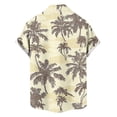 thumbnail image 4 of BRGZLK Men's Short Sleeve Hawaiian Shirt Floral Button Down Shirts Tropical Holiday Beach Shirts Lightweight Summer Tops, 4 of 5