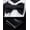 Black-1, variant on HISDERN Men Purple Plaid Bow Ties Self Tie Bow Tie Formal Bowtie Tuxedo Bowties Pocket Square Set