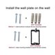 thumbnail image 5 of SatelliteSale Tornillos de placa de pared dúplex coaxial (blanco) incluidos, 5 of 5