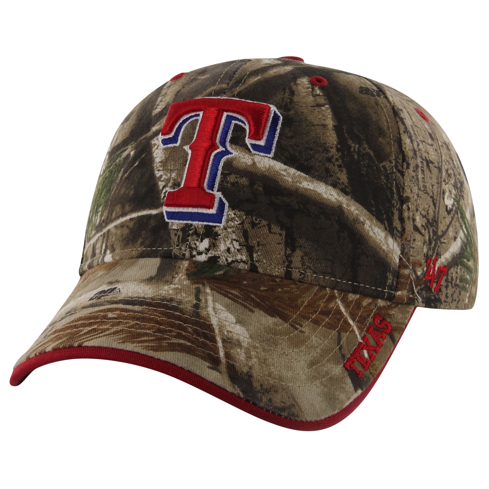 Texas Rangers '47 Brand Frost Adjustable Hat - Realtree Camo - OSFA - image 2 of 3