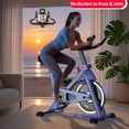 thumbnail image 2 of Heavy Duty Exercise Bike - Adjustable Magnetic Resistance, Quiet Indoor Cycling for Full-Body Workouts, Compact Home Fitness Machine, 2 of 13
