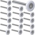 thumbnail image 1 of Lot de 12 Rouleaux de Porte de Garage de 2 Pouces avec Roulement 6200zz, Remplacement en Nylon pour Usage Résidentiel et Commercial, 1 of 3