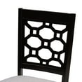 thumbnail image 4 of Baxton Studio Peter Modern and Contemporary Grey Fabric Upholstered and Dark Brown Finished Wood 4-Piece Dining Chair Set, 4 of 6