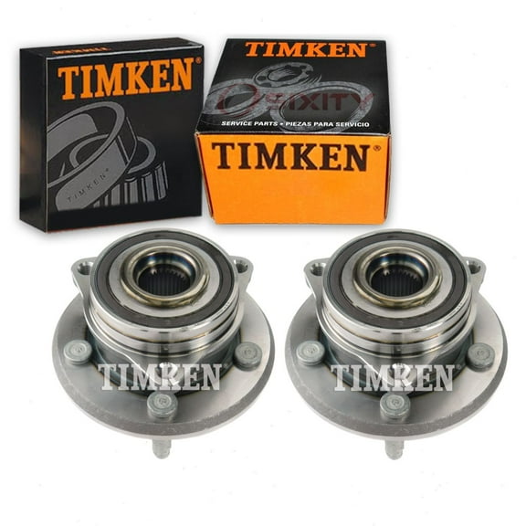 2 pc Timken Front Wheel Bearing Hub Assembly compatible with Jeep Grand Cherokee 2011-2018