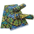 thumbnail image 3 of African Fabric 100% Cotton Ankara Wax Print Fabric soft 6 Yards Cloth for Party Dress, 3 of 5