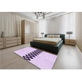 thumbnail image 5 of Ahgly Company Machine Washable Indoor Round Transitional Rich Lilac Purple Area Rugs, 8' Round, 5 of 7