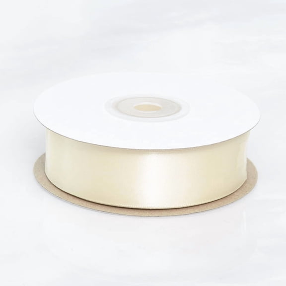 XmhyTop 2-Roll Set 0.6" Wide 20 Yards Light Champ Solid Polyester Satin Ribbon, Versatile Craft Ribbon for Rose Making, Gift Wrapping, Wedding Decorations, Bows & DIY Crafts