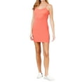 thumbnail image 2 of "Women & Juniors Solid Plain Spaghetti Strap Camisole Mini Dress Tank Top (Deep Coral/Rose Pink, Medium)", 2 of 3