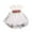 White, variant on 0-24M Flower Girl Mesh Floral Print Dress Kids Christmas Party Dresses Ball Gown