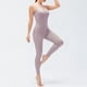 thumbnail image 5 of TFixol Mono de yoga para mujer con bolsillos, mallas sin mangas, espalda abierta, fitness, 5 of 8