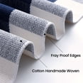 thumbnail image 6 of Buganda Buffalo Plaid Area Rug, Navy and White 3'x5' Washable Cotton Carpet, Indoor Outdoor Rugs for Living Room, Kitchen, Patio, All Season Home Decor, 6 of 9