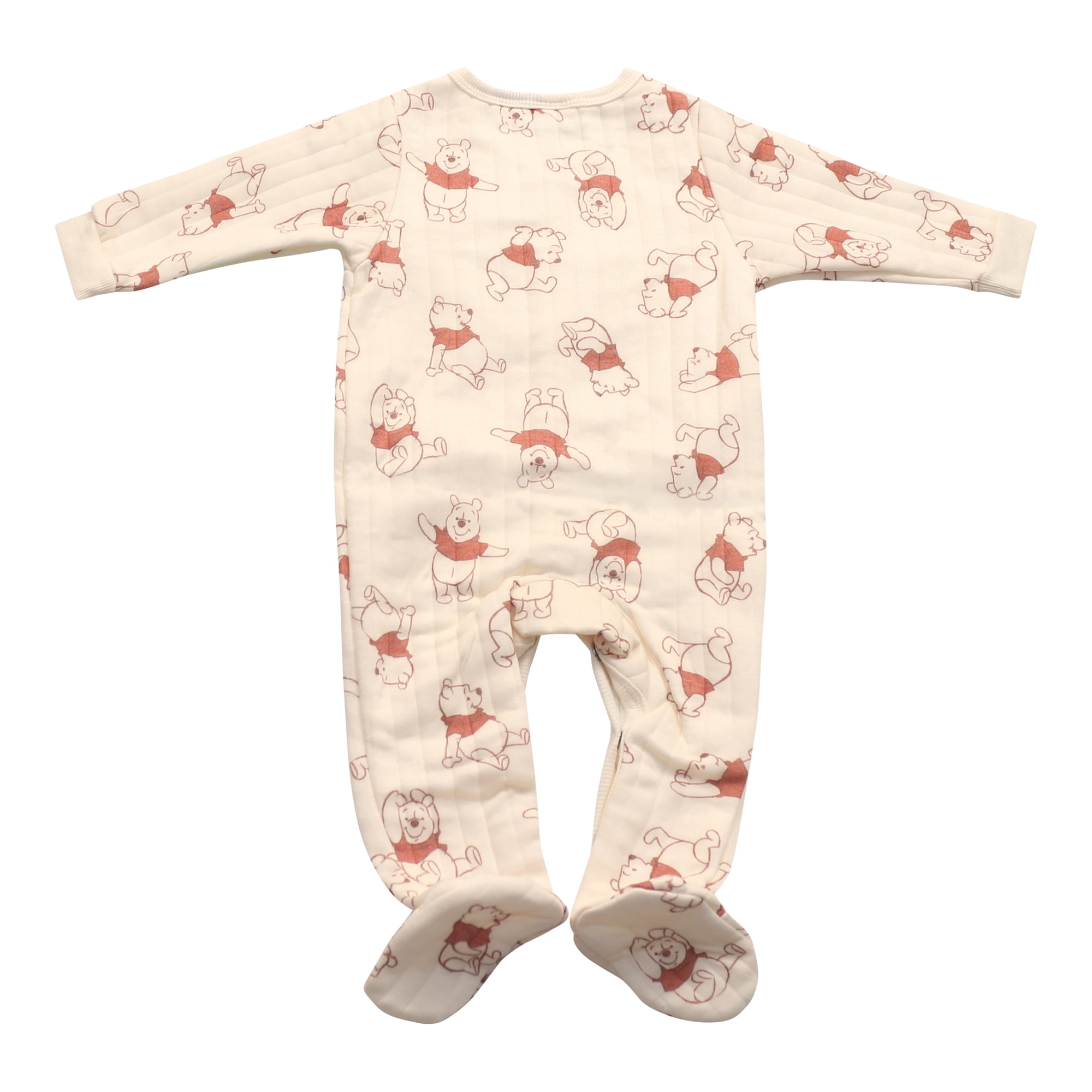 Disney Clothes Baby Boys 2-Pack Quilted Footed Coveralls - Mickey Mouse, Winnie the Pooh and Dumbo (0/3M-6/9M)