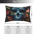 thumbnail image 2 of Sikiie Butterfly Flower Skull A Pillow Covers, Throw Pillow Case Cushion Covers,Cushion for Bedroom,Couch,Home-16"x24", 2 of 6