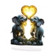 thumbnail image 3 of 2d pareja decoración amor corazón elefantes de cumpleaños regalo de regalo de adorno para mesa para escritorio dormitorio de casa, 3 of 8