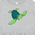 thumbnail image 4 of Inktastic Sea Turtle with Swirls Girls Toddler Dress, 4 of 5