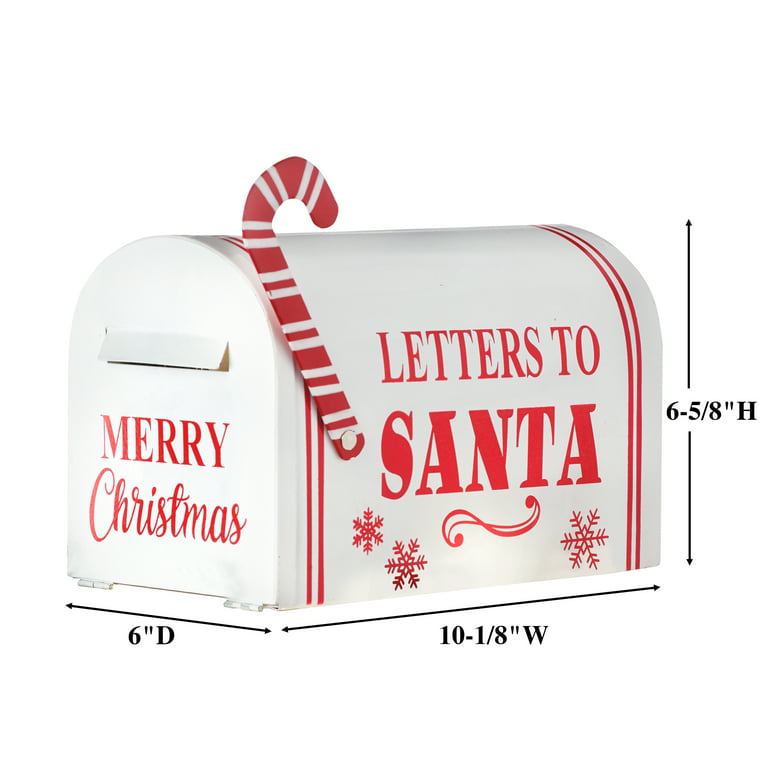 Mailbox with letters from children for Santa Claus. Classic