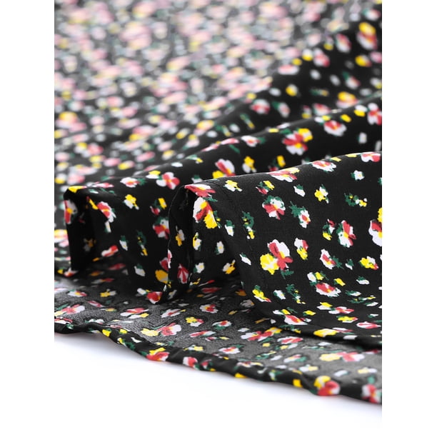 Vestido Floral De Verano Para Mujer - Manga Corta Campana, Escote Corazón Y Espalda Descubierta, Ideal Para Citas O Vacaciones