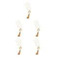 thumbnail image 1 of Collar de cadena Boho Qarigey Elegante con borlas color Oro, 1 of 6