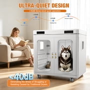 INDEEDING Large Pet Dryer Box for Dogs Cats Up to 130 Lbs Breeds Quiet High Efficiency Drying Machine with Temperature Control & Function US Plug