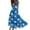 Light Blue, variant on Women's Elegant Sleeveless Dress with Patriotic Print, V-Neck Loose Fit Design, Long Casual Sundress for Summer Outings,Blue L
