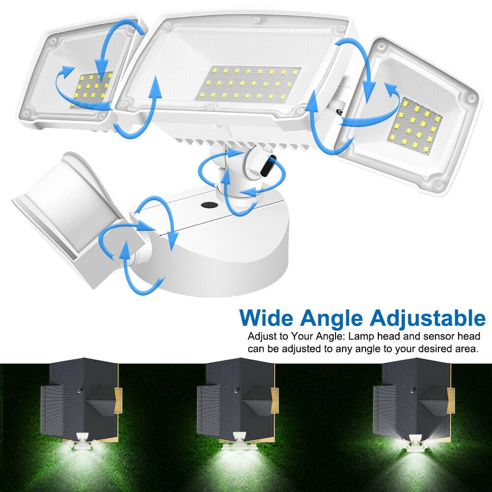 Motion Sensor Lights Outdoor 35W Ultra Bright 3500LM LED Security Flood Lights 